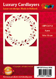 Luxury card layer A6 Christmas Wreath