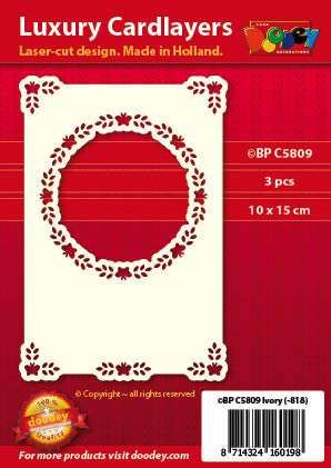 Luxury card layer A6 circle with corners