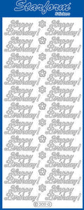 Starform Happy Birthday Peel-Off Stickers