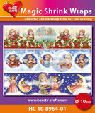 Magic Shrink Wraps - Angels, metallic (⌀ 10 cm)