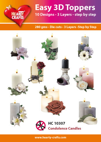 Easy 3D-Toppers - Condolence Candles