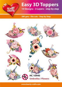 Easy 3D-Toppers Umbrellas/Flowers