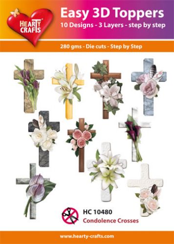 Easy 3D-Toppers - Condolence Crosses