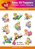 Easy 3D-Toppers Easter Chicks