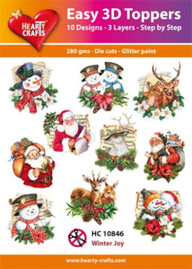 Easy 3D Die-Cut Toppers Winter Joy