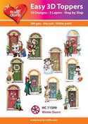 Easy 3D card toppers - Winter Doors