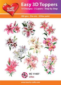 Easy 3D Die-Cut Topper - Lilies