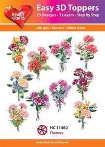 Easy 3D Die-Cut Topper - Flowers