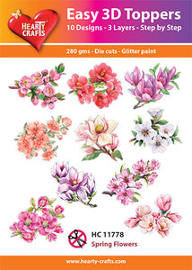 Easy 3D Die-Cut Topper - Spring Flowers