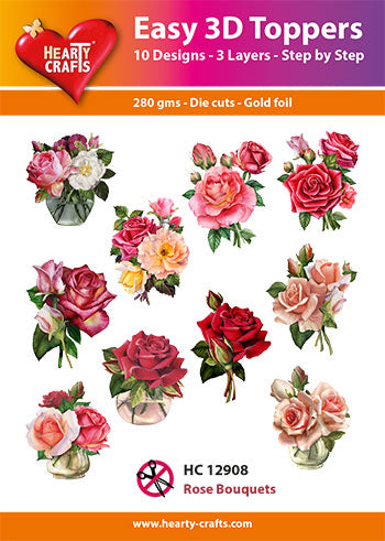 Easy 3D Die-Cut Topper - Rose Bouquets