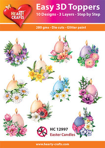 Easy 3D Die-Cut Topper - Easter Candles