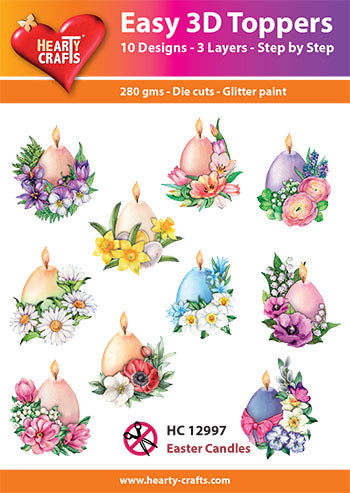 Easy 3D Die-Cut Topper - Easter Candles