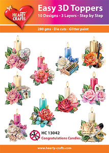 Easy 3D Die-Cut Toppers - Congratulations Candles