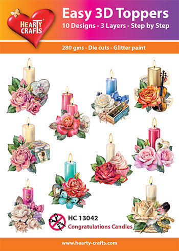 Easy 3D Die-Cut Toppers - Congratulations Candles
