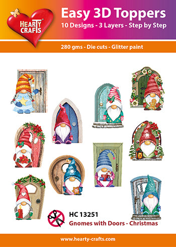 Easy 3D Die-Cut Topper - Christmas Gnomes with Doors