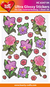Ultra Glossy Stickers - Flowers