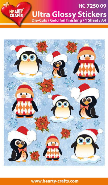 Ultra Glossy Stickers - Penguins