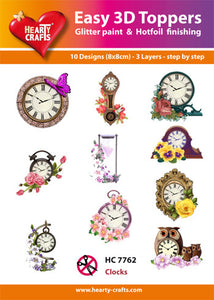 Easy 3D Die-Cut Toppers - Clocks