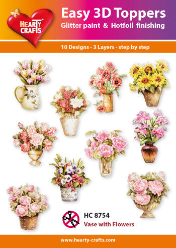 Easy 3D Die-Cut Toppers - Vase with Flowers