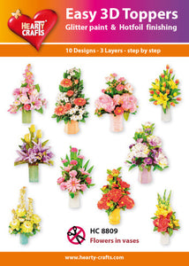 Easy 3D Die-Cut Toppers - Flowers in Vases 4