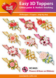Easy 3D Die-Cut Toppers - Flowers & Bows on Ribbons