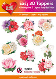 Easy 3D Die-Cut Toppers - Romantic Flowers