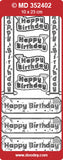 Doodey Deco Peel-Off Sticker - Happy Birthday Banners