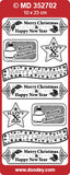 Doodey Deco Peel-Off Sticker - Diverse Christmas Labels #2