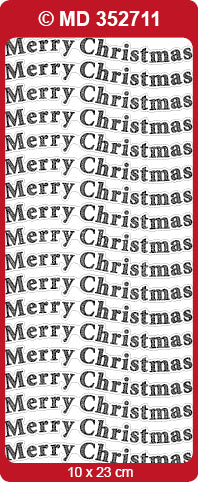 Doodey Deco Peel-Off Sticker - Merry Christmas Greetings