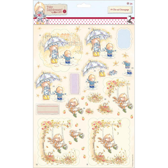 Tilly Daydream Swing A4 Decoupage Pack 2/Sheets