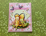 Easy 3D Die-Cut Toppers Comic Butterfly