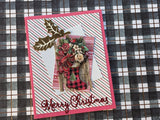Find It Trading Amy Design Punchout Sheet - Red Bow, From Santa W/ Love