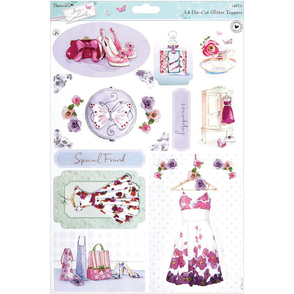 Lucy Cromwell Collection - Die-Cut Glitter Topper - Dresses