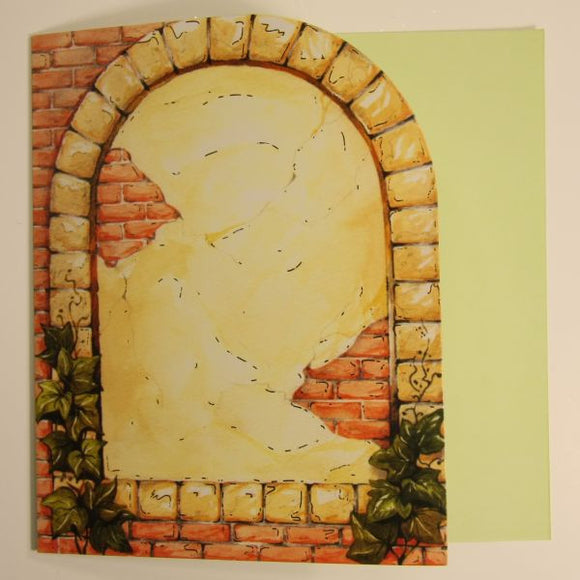 Brick stone wall - printed cards & envelopes 6