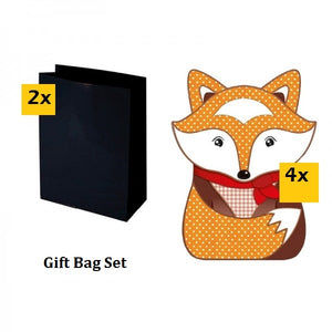 Fox Gift Bags Set (2Pkg)