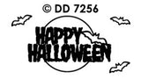 Doodey Happy Halloween Peel-Off Stickers in matte black